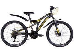 Велосипед 24" Discovery ROCKET AM2 DD 2022 Розмір 15 чорно-жовтий
