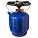 Газовий балон Nurgaz 8л. (3 кг.) різьблення 3/8" + газовий пальник