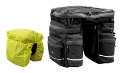 Сумка-штаны на багажник TRIPLE 42,5L черн, +чехол от дождя