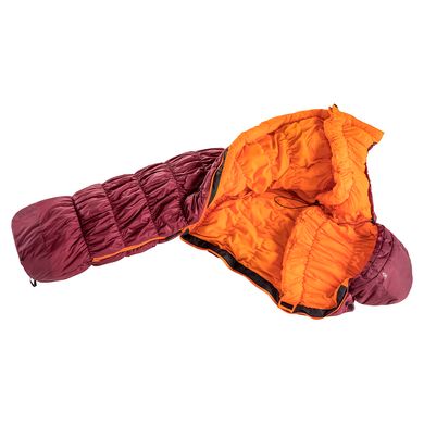 Спальный мешок Deuter Exosphere -6° SL цвет 5905 maron-mango левый (3700321 5905 1)