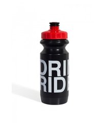 Фляга 600ml Green Cycle Drink & Ride с Big Flow valve, LDPE black nipple/ red matt cap/ black bottle