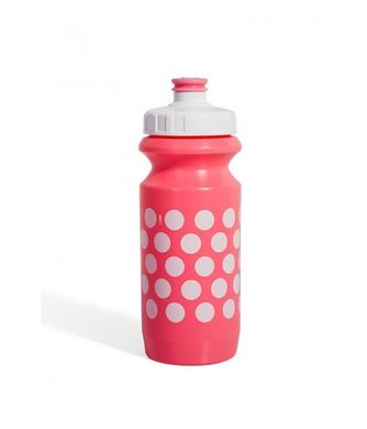 Фляга 600ml Green Cycle Polka Dot с Big Flow valve, LDPE light pink nipple/ white matt cap/light pink matt bottle