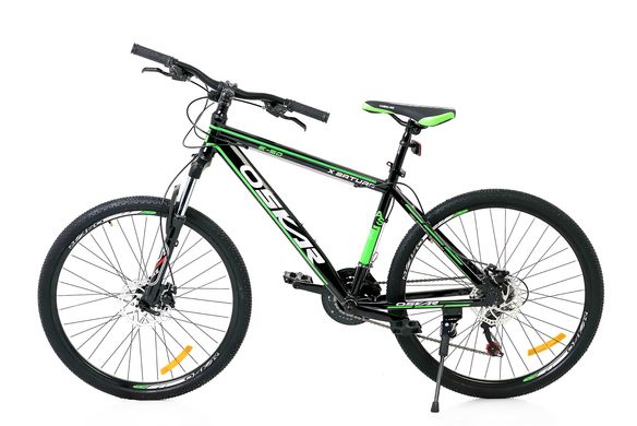 Велосипед OSKAR 26" 1613 ALLOY черно-зеленый