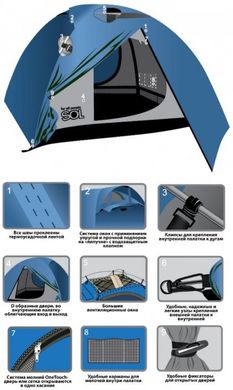 Трехместная палатка Camp 3