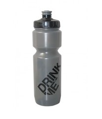 Фляга 800ml Green Cycle Drink Me с Big Flow valve, LDPE gray nipple/black matt cap/gray matt bottle