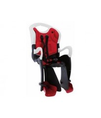 Сиденье задн. Bellelli TIGER Relax B-Fix до 22кг, чёрно-белое с красной подкладцой